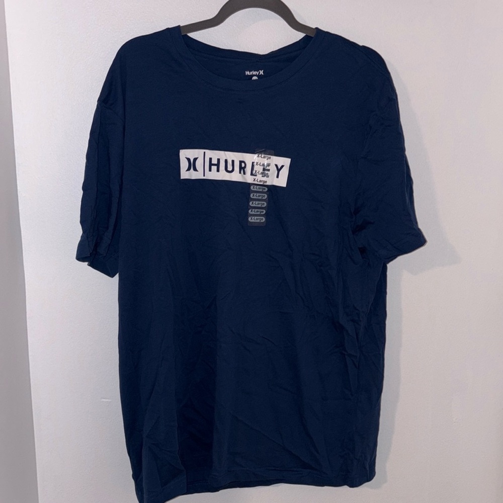 COPY - Men’s Hurley XL Boot amp Box logo tee navy NWT